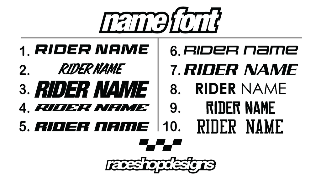 CUSTOM MX GRAPHICS