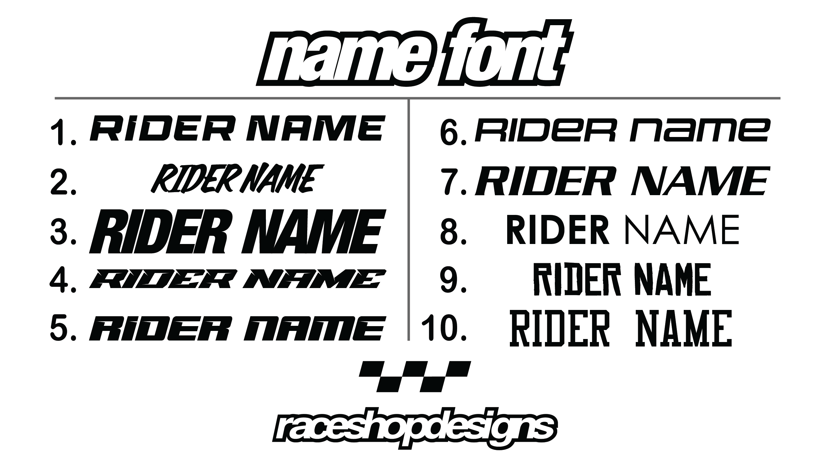 CUSTOM MX GRAPHICS
